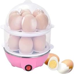 ALAMPAR Electric 2 Layer Egg Boiler | Fast Steaming & Boiling | Automatic Shut-Off | Cooker & Steamer Poacher for Steaming, Cooking, Boiling And Frying-1