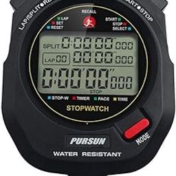 Professional Timer Stopwatch, Digital Sports Stopwatch with Countdown Timer, 100 Lap Memory, 0.001 Second Timing ,Water Resistant,Multi Functional Stopwatch for Swimming Running Training etc-15