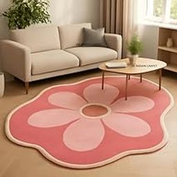 AK INDIAN CARPET Handmade Tuffted Pure Woollen Thick Geometrical Carpet for Living Room Bedroom/Tufted Floor Carpet for Bedroom, Rugs for Living Room - (5X7 Feet - Multi A1)-image-59