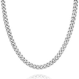 925 Sterling Silver Italian 3.5 MM, 6.5 MM Diamond-Cut Curb Link Chain Necklace for Men Women and Girls With Lobster Clasp (16, 18, 20, 22, 24, 26 Inches)-image-61