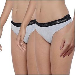 Bonita Pretty Thongs Panty for Women | Antibacterial Thongs Underwear Panties for Women Innerwear Pack of 2-image-43