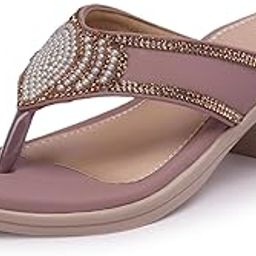 Women's Stylish Block Heels Open-Toe Sandals with Anti-Skid Sole & Cushioned Footbed For Girls & Women-1