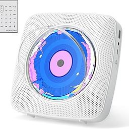 CD Player Portable: CD Players for Home Bluetooth Kegaudio 1800mAh Rechargeable Desktop Wall CD Player with Speakers with Dust Cover LCD Screen Display FM Radio USB AUX Jack Remote Control-1