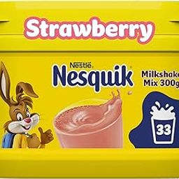Nesquik Strawberry Milkshake Mix 300G,No Artificial Flavors-14