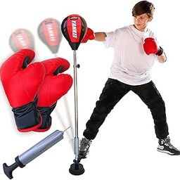 Knick Knack Boxing Punching Stand Set is The Perfect Sports Toy for Both Boys and Girls | The Set Comes with A Vacuum Base for Stability and Adjustable Height-image-25