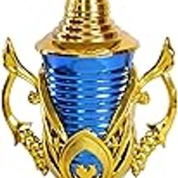 Victory Badminton Trophy with Sticker | Best Player Award | Premium Golden Blue Winner Trophy (37 cms) | Badminton Tournament Award-image-3