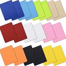 ZIBUYU® Cloth Sticker Patches Iron on Patches for Clothing 20pcs Colorful Patches Pure Color Applique Patches, 3.8''*5'' for Each-image-2