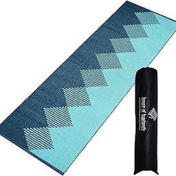 House of Handmade™- Yoga mat for Women and Men, 2X6 Feet, Non-Slip Exercise mat for Home Workout 8mm Thick, Pilates mat Large, Meditation mat Anti skid (TURQ-GREEN)-image-68