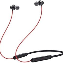 Bluetooth Wireless in Ear Earphones Compatible with OnePlus with Mic, Bombastic Bass, 10 Mins Charge - 20 Hrs Music, 30 Hrs Battery Life (Acoustic Red)-0