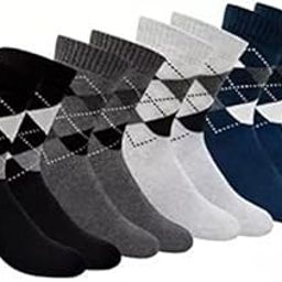 Premium Mid Calf length Formal Office Socks for Men with Diamond Design Pack of 3 Ultra soft Use in Solid Organic Cotton Blend Free size Multi color-picture-14