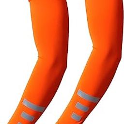 CALANDIS™ Cooling Arm Sleeves 1 Pair Equipment Cover for Fishing Backpacking Gardening Orange Reflective | Protective Gear | Clothing, Shoes & Accessories | Basketball | Team Sports-image-92