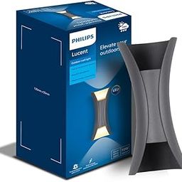 PHILIPS 10W Vertical decorative Wall Light | Lucent Outdoor Wall Light for Decoration | Colour : Warm White, Pack of 1-10