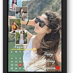 BKS Craft Customised Collage Photo Frame – Personalized A4 Size Digital Reprint Gift | Custom Photo Frame for Birthday, Love, Friendship & Family | Personalized Wall Décor & Memory Keepsake (Design-16)-18