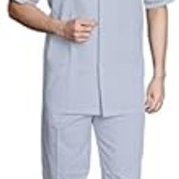100% Cotton Mens Half Sleeve POPLIN Nightsuit with Fully Branded Elastic Pajama and TOP-image-44