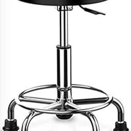 Adjustable Height Stool 17 to 23 Inches for Doctor/Kitchen/Office/Clinic/Shop/Spa/Salon/Cafeteria/Bar (Black)-picture-20