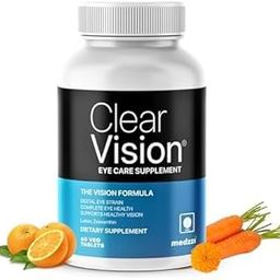 Medzzi Clear Vision Eye Health+ with Lutein, Zeaxanthin 60 Veg Tablets | Supports Healthy Vision | Reduces Digital Eye Strain-image-39