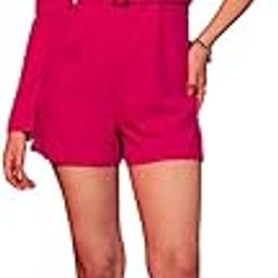 Women Solid One-Shoulder Neck Long Sleeve Waist Belted Mini Jumpsuit-picture-18