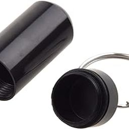 Artist Unknown Pill Organizer Box (Black, 1 count, Oval, Waterproof, Bottle,Box)-image-1