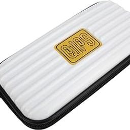 QIPS Hard Case Polycarbonate made Unbreakable and Light Weight Universal Travel Case for Small Electronics and Accessories, Multi-Utility Case, Travel Friendly, White-19