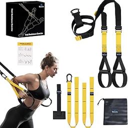 Wearslim® Professional All in one Suspension Trainer | Full Body Weight Resistance System | Lightweight & Portable Fitness Equipment to Build Muscle, Burn Fat and Improve Cardio for Men and Women-16