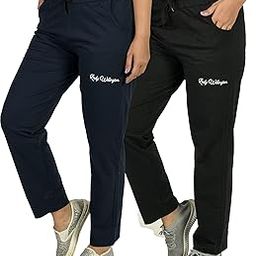Women Regular Fit Cotton Plain Comfortable Night Trackpant With Side Pockets, Lower, Sports Trouser, Joggers, Lounge and Daily Gym Wear-image-42