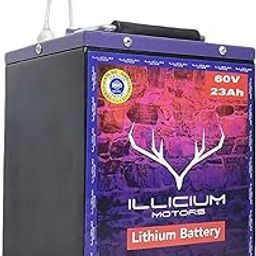ILLICIUM MOTORS 60V 23Ah Lithium Ion Battery for E-Bike/Electric Bike/E-Scooter| With Display Meter on Top| Compact & Powerful 2-Wheeler Battery with 73 KM Range-image-50