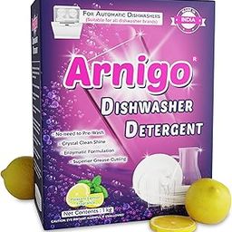 Dishwasher Detergent Powder Suitable for All Brands Dishwashers, Enzyme Rich Formula, No Need To Pre-wash, Enzymatic Formulation, Crystal Clean Shine, Mineral-based Technologies- 1kg-image-93
