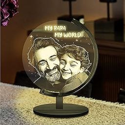ZOCI VOCI Acrylic Personlize Fathers Day Engrave LED Lamp Unique And Best Gift For Fathers,Multicolour-image-8
