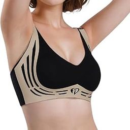 Women’s Padded Bra Full Back Coverage Fitness Wireless Slip on Bra for Workout Gym and Yoga Bralette Tank Top Sports Bras-image-73
