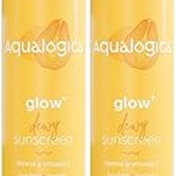 Aqualogica Glow+ Dewy Sunscreen SPF 50 PA++++ with Papaya & Vitamin C | For Oily, Combination & Dry Skin Type | UVA/B & Blue Light Protection | Fragrance-Free | For Men & Women | 50g x 2-13