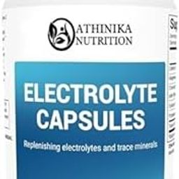 Athinika Nutrition ELECTROLYTE CAPSULES - ELECTROLYTE SUPPLEMENTS ENERGY, ENDURANCE, AND HYDRATION - SALT PILLS AND ELECTROLYT SUGAR FREE, NO MALTODEXTRIN, KETO FRIENDLY - 160 CAPS-0