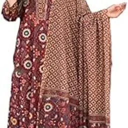 klosia Women's Viscose Kurta and Pant with Dupatta Set-picture-17