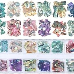 Kalap Nail Products Gravel Set Art Glitter Sequins, 3D Irregular Stone Flakes Marble Metal Colorful Glitter for Acrylic Supplies, DIY Decoration Kit for Women Girls-image-36