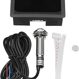CALANDIS™ LED Digital Tachometer Motor Tach Speed Gauge Meter Tester 10-9999 RPM red-image-58