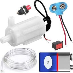 SP Waterproof Mini water Project DC Pump 3-9v complete kit with Switch, 9v and pipe-image-28