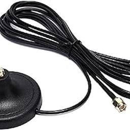 NISTECH SMA Female with Magnetic Mount Base RG174 Extension Cable 3Meter Antenna WiFi Wireless Network for IP Camera, Video Survellance, Monitor-image-0