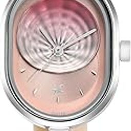 Uptown Retreat Quartz Analog Pink Dial Leather Strap Watch for Girls-6258SL02-picture-11