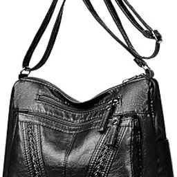 Fashion Shoulder Bag for Women PU Leather Multi-layer Compartment Sling Tote Bags Crossbody Pouch Bag Causal Shoulder for Travel,Daily,Commuting-image-59