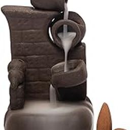 Hem Back Flow Burner Set-Wall Fountain | Elegant Incense Holder for Meditation and Relaxation | Enhances Aromatic Experience with Backflow Design | Perfect for Home, and Yoga Spaces | Enhances Focus-image-18