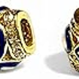 Evil Eye Charm Beads for Jewelry Making – Pack of 2 | Gold-Plated Spacer Beads with Blue Enamel for Bracelets, Necklaces, DIY Accessories | Protection & Style Gift (Square Shape)-image-68