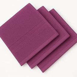 Dollar 100% Cotton Soft, High Absorben & Comfortable Face Towel 30 x 30 cm Face Towel (Pack of 3)-image-101