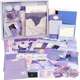 HASTHIP 346Pcs Journal Supplies Kit Vintage Scrapbook Stickers Pack For Art Journaling Bullet Junk Journal Planners Diy Decoration Paper Stickers Craft Kits ,Multicolor-picture-31