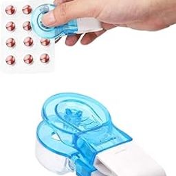 Vroxy Portable Pill Remover, Pill Taker, Pills Pack Opener Assistance Tool, Pill Splitter Remover with Storage Box, Tablet Squeezer, Medicine Dispenser (1Pcs)-image-5
