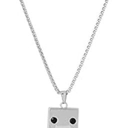 Chain Pendant for Men Fashion Black Pendants For Men | Silver Pendant Necklace | Stainless Steel Chain for Men | Accessories for Men | Birthday Gift for Men & Boys-image-22