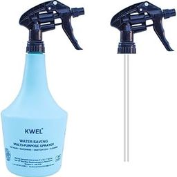 Kwel 10000Ml Aqua Spray Bottle With Double-Shot Trigger For Gardening, Cleaning And One Extra Trigger - Plastic, 1000 Ml, Blue-image-96