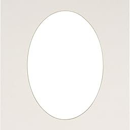 CountryArtHouse Textured White Acid Free 8.5x11 Oval Picture Frame Mat with White Core Bevel Cut for 6x9 Pictures - Fits 8.5x11 Frame - Pack of 1 Matboard Show Kit with Acid Free Backing & Clear Bag-image-76