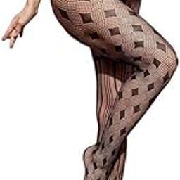 High Waist Fishnet Sheer Stockings with Dual Design for Party, Office, Travel, (Black colour, Free size) suitable for all kind of occasions-8