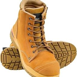 Mallcom Scar Safety Boot for Men, Nubuck Leather Upper, High Ankle Footwear with Steel Toe, PU Midsole, Rubber Outsole Double Density Shoe, Light Weight & Slip Resistance, 4UK-12UK-image-53
