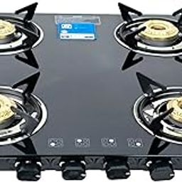 Thermador EcoFlame 4 Burner Gas Stove Glass Top Manual Ignition | Brass Plated Burners | Four Burner Gas Stove | LPG | ISI Certified | 1 Yr Manufacturer Warranty-image-77