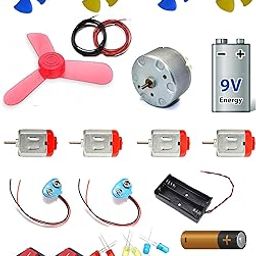 ROBOCORE DC MOTOR With fan / 9v battery/battery holder/wire/switch-19